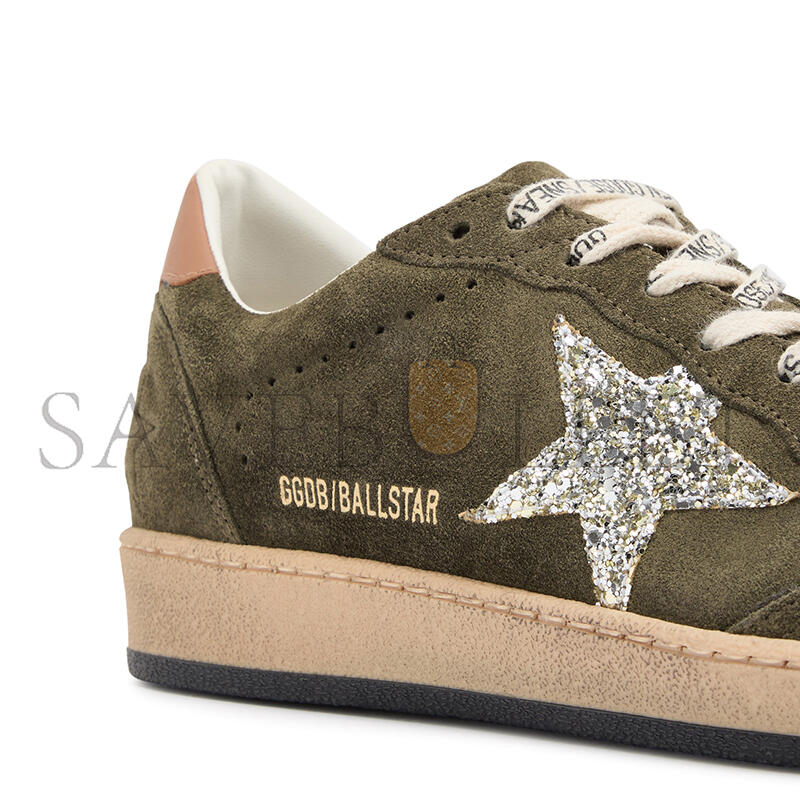 GOLDEN GOOSE BALL STAR DISTRESSED SUEDE SNEAKERS GWF00117
